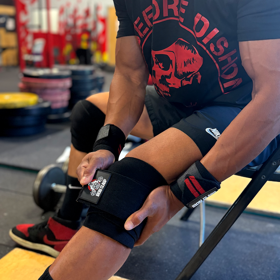 Heavy Duty Weightlifting Knee Wraps 78-Inches