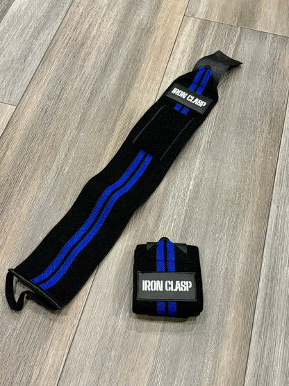 Thumbless Heavy Duty Wrist Wraps (21") | Midnight Blue/Black