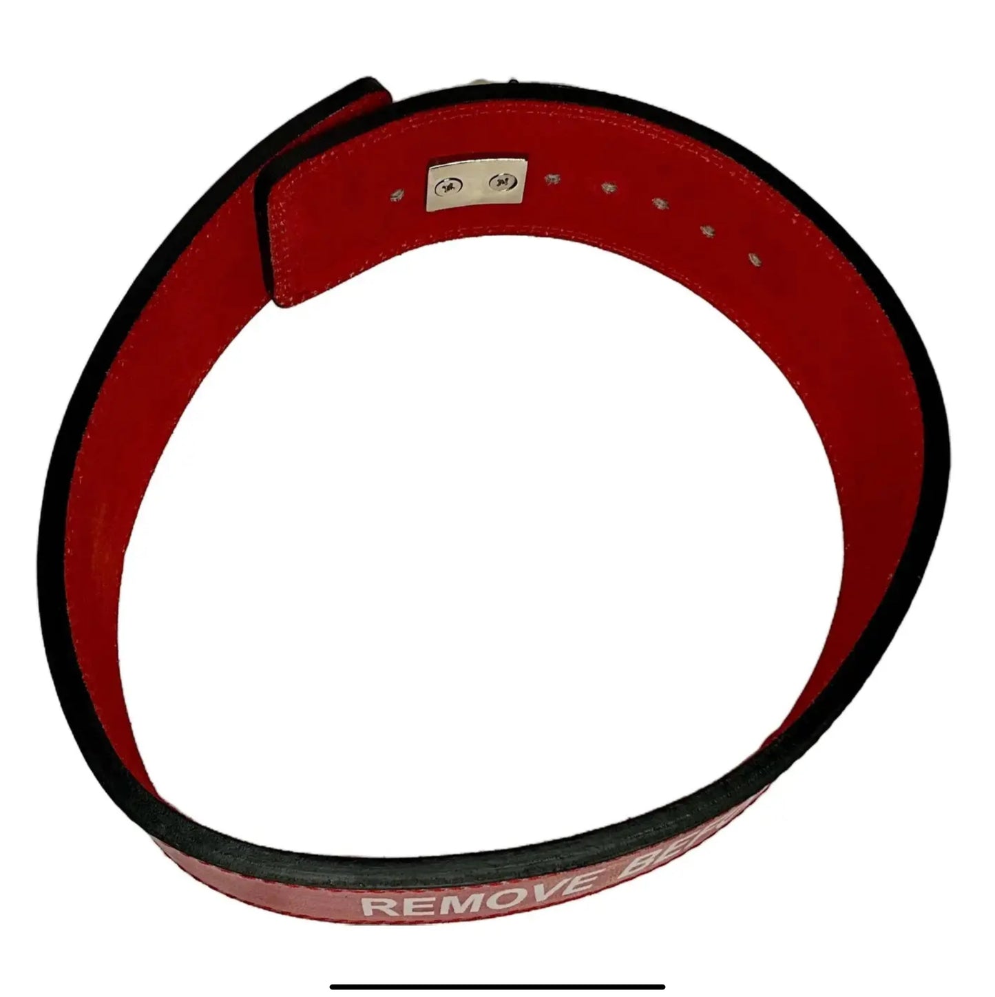 “Remove Before Flight” Leather Lever 10MM Weightlifting Belt