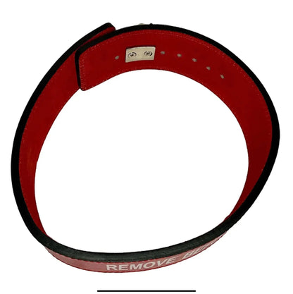 “Remove Before Flight” Leather Lever 10MM Weightlifting Belt