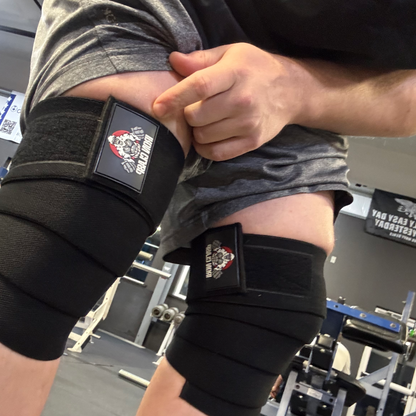 Heavy Duty Weightlifting Knee Wraps 78-Inches