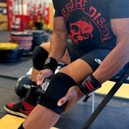 Heavy Duty Weightlifting Knee Wraps 78-Inches