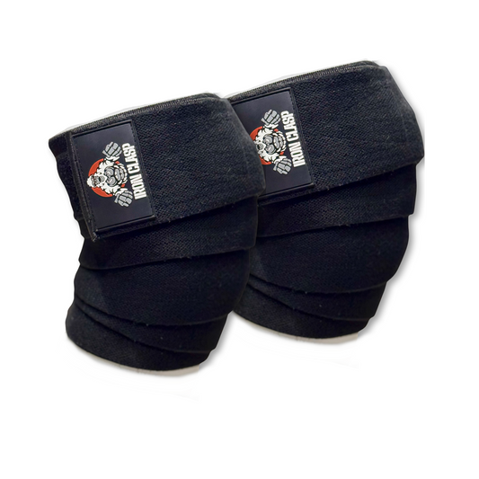 Heavy Duty Weightlifting Knee Wraps 78-Inches