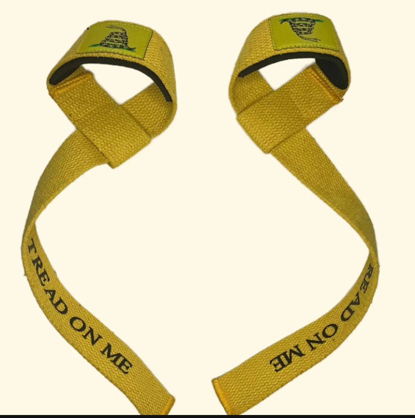 “Don’t Tread On Me” Lifting Straps