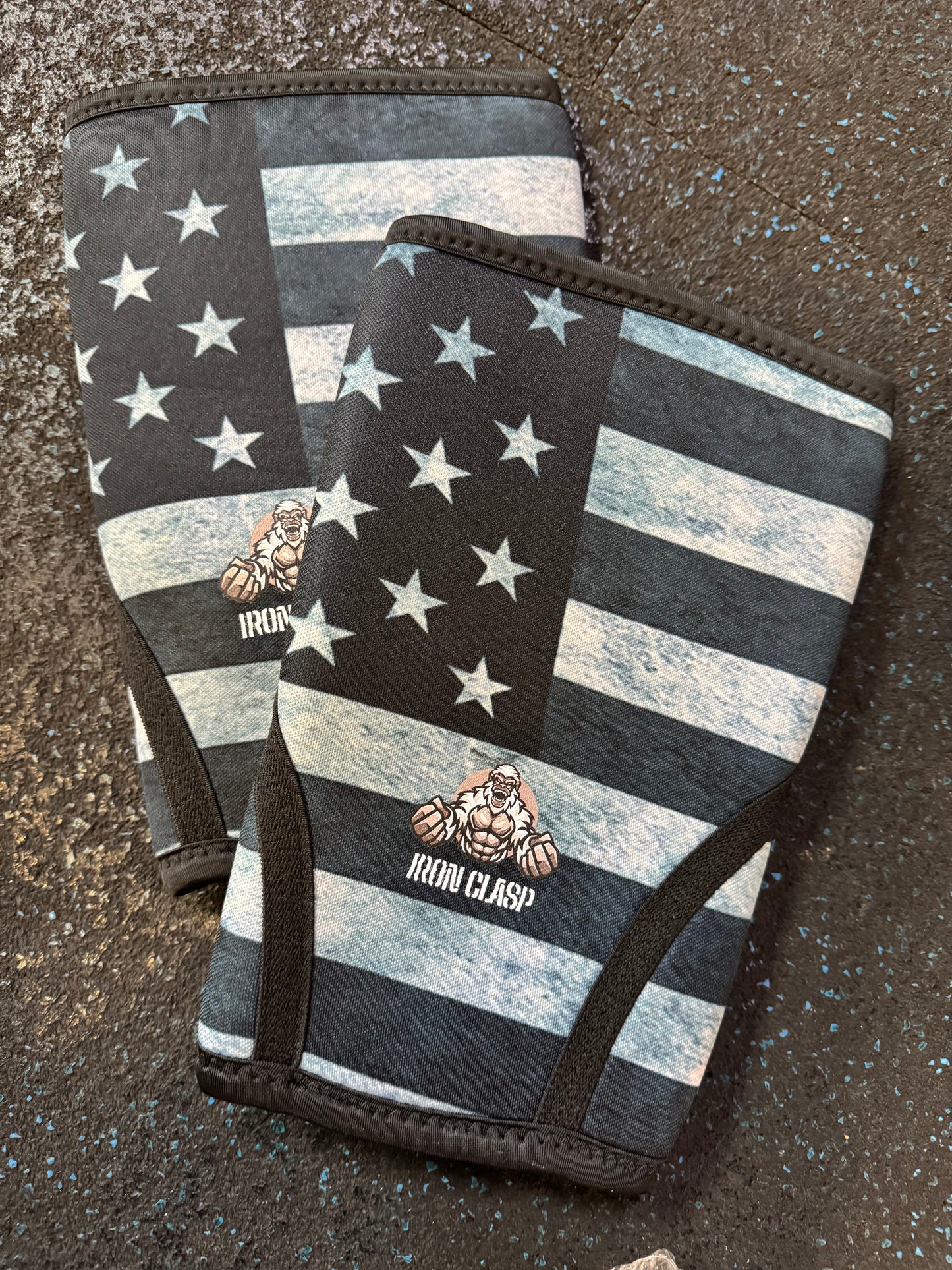 Premium 7MM Knee Sleeves | USA Flag